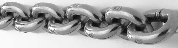 Chain - 5/8" Stainless Steel ISO - per foot