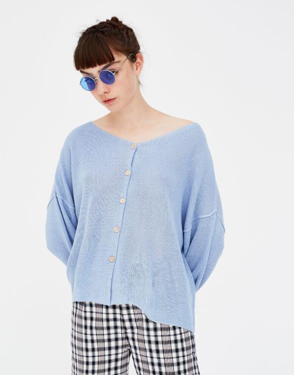 Navy Blue Embellished Skater