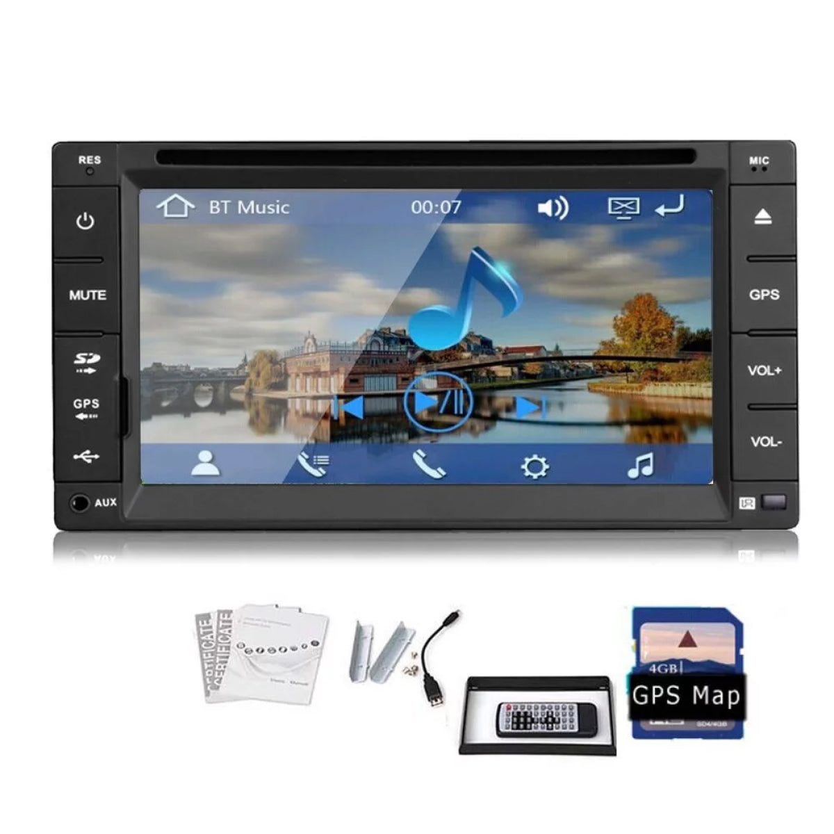 Car Radio 2 Din HD 6.6'' Touch Screen