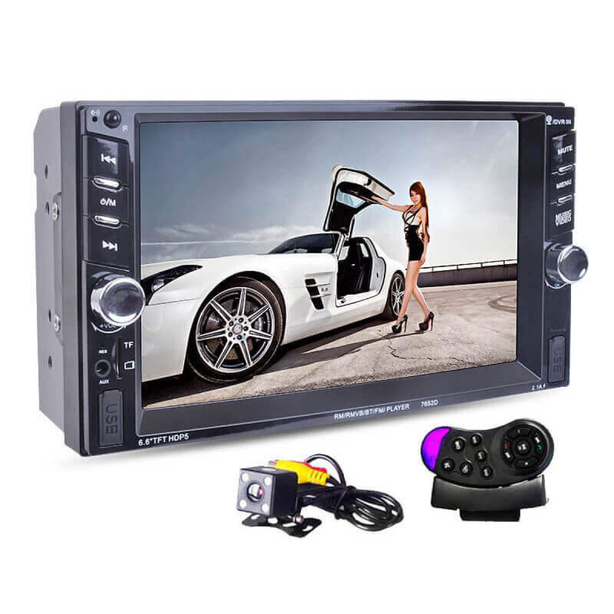 Car Radio 2 Din HD 6.6'' Touch Screen