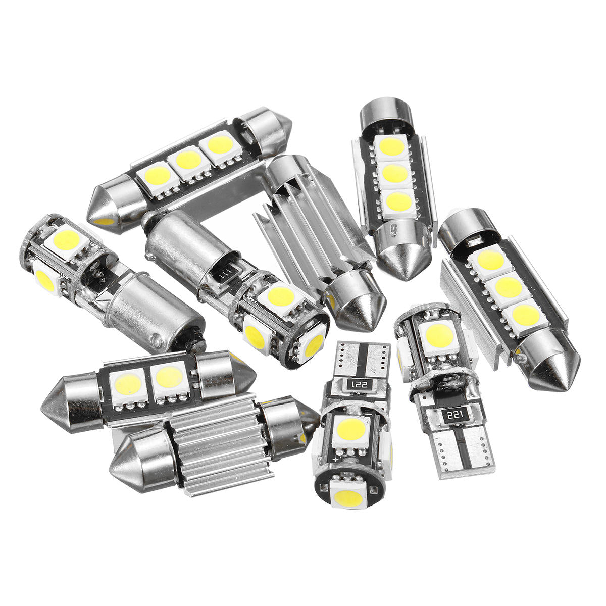 12V White Car Interior LED Lamp Replace