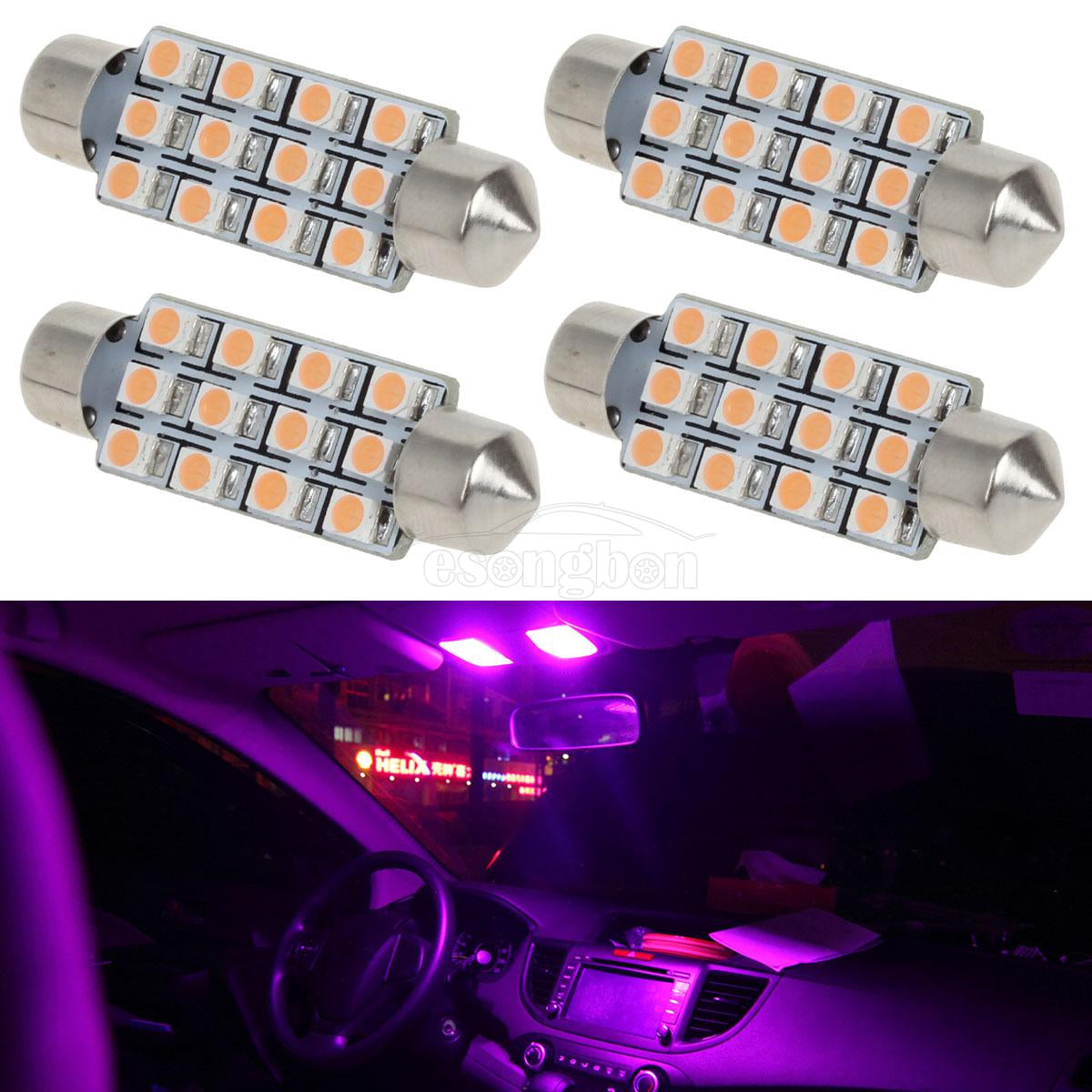 12V White Car Interior LED Lamp Replace