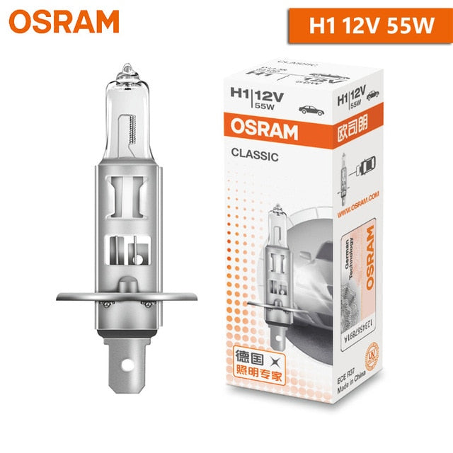 OSRAM Original H1 H4 H3 H7 Đèn tiêu chuẩn ánh sáng 12V Đèn pha 3200K Đèn pha tự động 55W 65W 100W Bóng đèn Halogen dành cho xe hơi Chất lượng OEM (1pc)