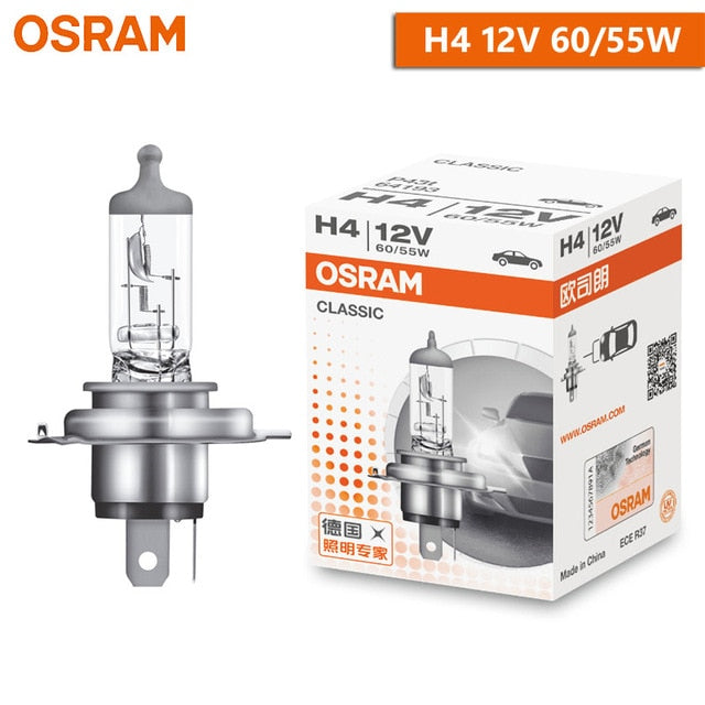 OSRAM Original H1 H4 H3 H7 Đèn tiêu chuẩn ánh sáng 12V Đèn pha 3200K Đèn pha tự động 55W 65W 100W Bóng đèn Halogen dành cho xe hơi Chất lượng OEM (1pc)