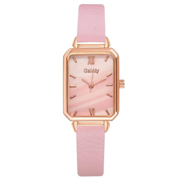 Gaiety marque femmes montres mode carré dames montre à Quartz Bracelet ensemble cadran vert Simple or Rose maille luxe femmes montres