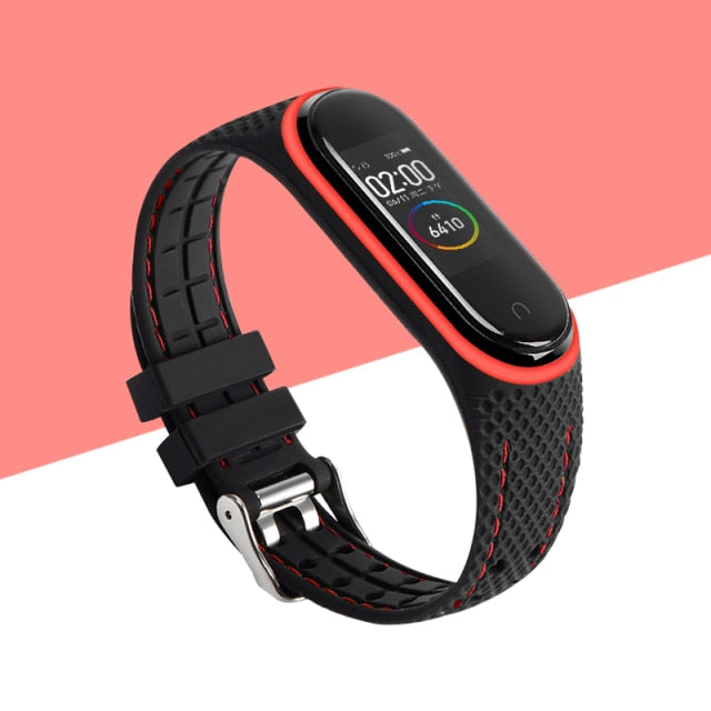 Silicone Smart watchband For Xiaomi Mi band 6 5 4 3 Sport belt For mi band 3/4/5 replacement bracelet for Amazfit band 5 strap