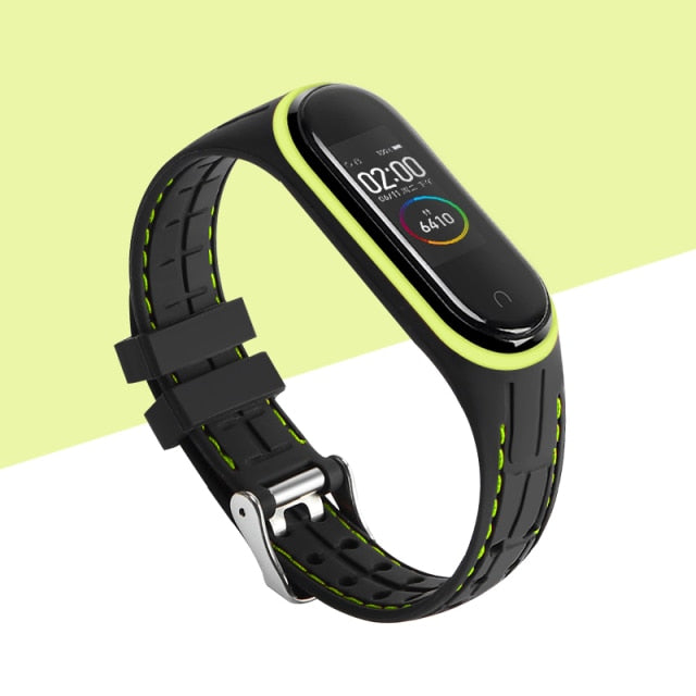 Silicone Smart watchband For Xiaomi Mi band 6 5 4 3 Sport belt For mi band 3/4/5 replacement bracelet for Amazfit band 5 strap