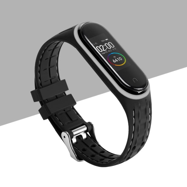 Silicone Smart watchband For Xiaomi Mi band 6 5 4 3 Sport belt For mi band 3/4/5 replacement bracelet for Amazfit band 5 strap