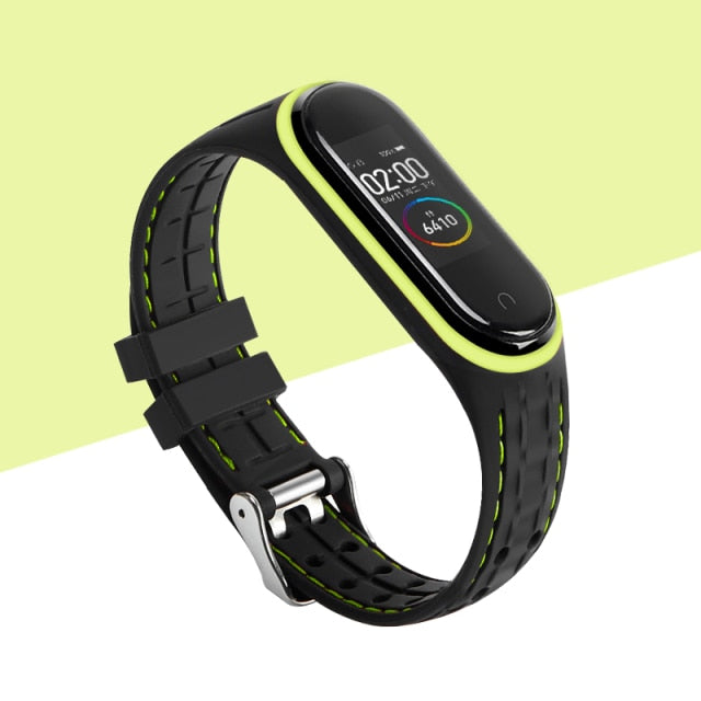 Silicone Smart watchband For Xiaomi Mi band 6 5 4 3 Sport belt For mi band 3/4/5 replacement bracelet for Amazfit band 5 strap